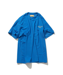  【GUACAMOLE】FUNCTIONAL PILE OVERSIZED T-SHIRT / BLUE