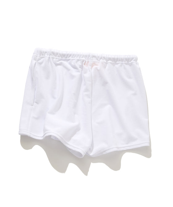 【GUACAMOLE】FUNCTIONAL PILE SHORT PANTS / WHITE