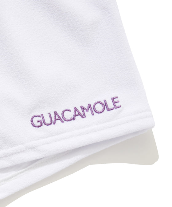 【GUACAMOLE】FUNCTIONAL PILE SHORT PANTS / WHITE