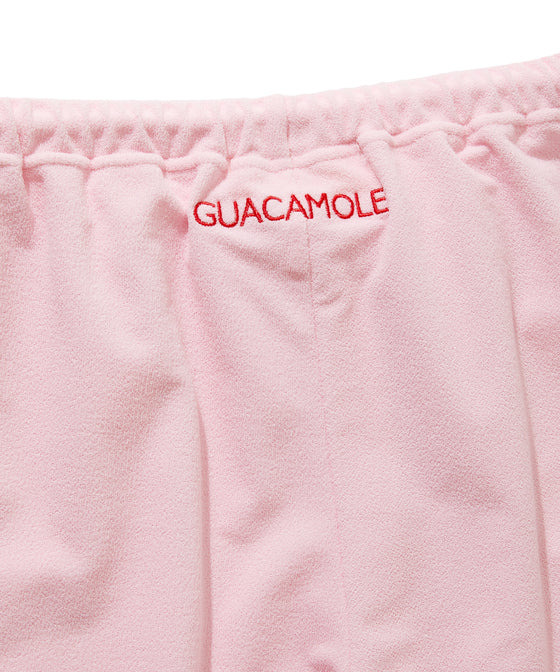 【GUACAMOLE】FUNCTIONAL PILE LOW RISE PANTS / PINK