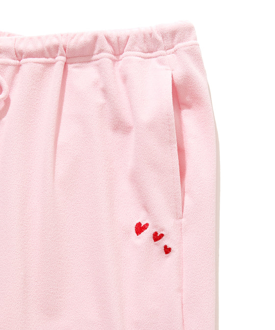 【GUACAMOLE】FUNCTIONAL PILE LOW RISE PANTS / PINK