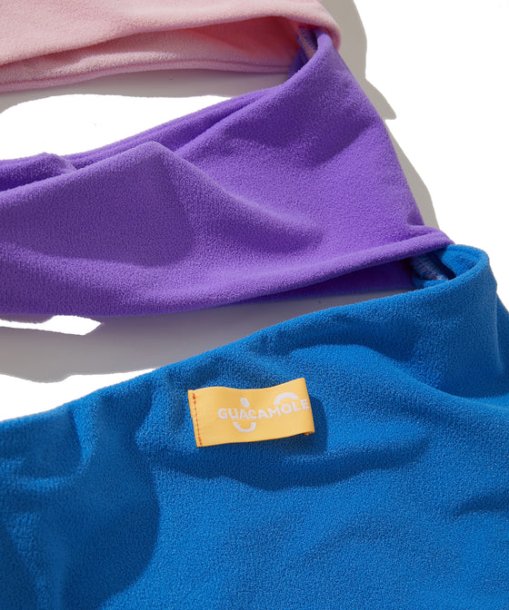 【GUACAMOLE】FUNCTIONAL PILE MULTI COLOR ONEPIECE / PINK MIX