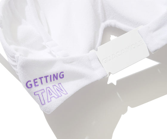 【GUACAMOLE】FUNCTIONAL PILE BRIDGE PUSH UP BRA BIKINI / WHITE
