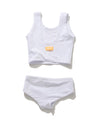 【GUACAMOLE】FUNCTIONAL PILE SCOOP NECK BIKINI / WHITE