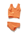 【GUACAMOLE】FUNCTIONAL PILE SCOOP NECK BIKINI / ORANGE