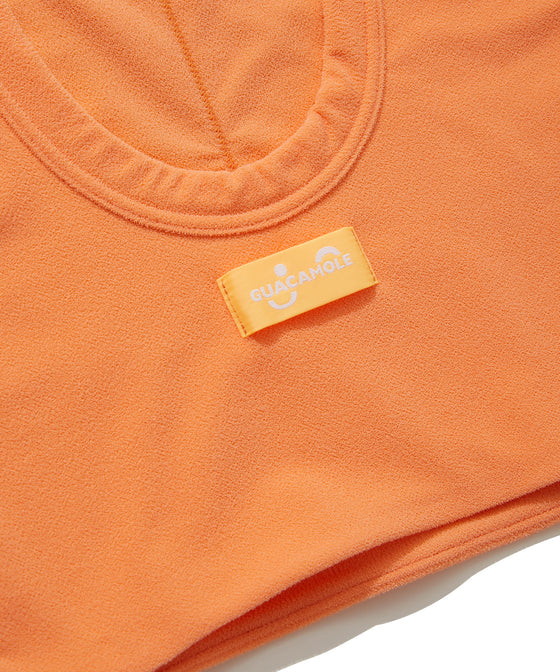 【GUACAMOLE】FUNCTIONAL PILE SCOOP NECK BIKINI / ORANGE