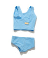 【GUACMAOLE】FUNCTIONAL PILE SCOOP NECK BIKINI / LIGHT BLUE