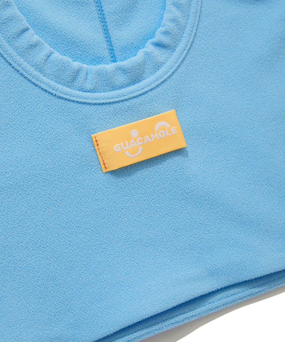 【GUACMAOLE】FUNCTIONAL PILE SCOOP NECK BIKINI / LIGHT BLUE