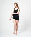 【GUACAMOLE】SQUARE NECK PLAYSUIT BLACK