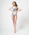 【GUACAMOLE】CUT OUT SWIM ONEPIECE  GRAY