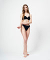 【GUACAMOLE】FUNCTIONAL PILE BRIDGE PUSH UP BRA BIKINI / BLACK