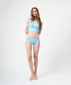 【GUACMAOLE】FUNCTIONAL PILE SCOOP NECK BIKINI / LIGHT BLUE