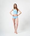 【GUACMAOLE】FUNCTIONAL PILE SCOOP NECK BIKINI / LIGHT BLUE