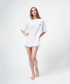 【GUACAMOLE】FUNCTIONAL PILE OVERSIZED T-SHIRT / WHITE