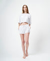 【GUACAMOLE】FUNCTIONAL PILE SHORT PANTS / WHITE
