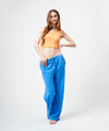 【GUACAMOLE】FUNCTIONAL PILE LOW RISE PANTS / BLUE