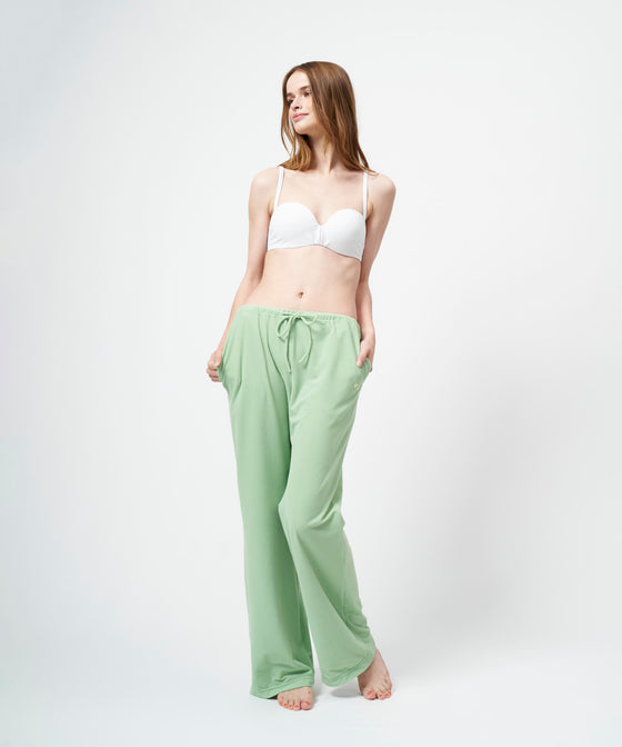 【GUACAMOLE】FUNCTIONAL PILE LOW RISE PANTS / GREEN