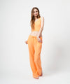 【GUACAMOLE】FUNCTIONAL PILE LOW RISE PANTS / ORANGE