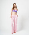 【GUACAMOLE】FUNCTIONAL PILE LOW RISE PANTS / PINK