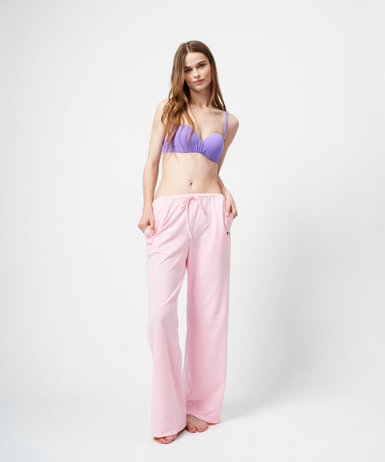 【GUACAMOLE】FUNCTIONAL PILE LOW RISE PANTS / PINK