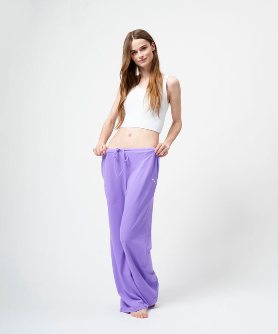 【GUACAMOLE】FUNCTIONAL PILE LOW RISE PANTS / PURPLE