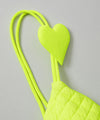 【GUACAMOLE】QUILT HEART TIE TOP / YELLOW