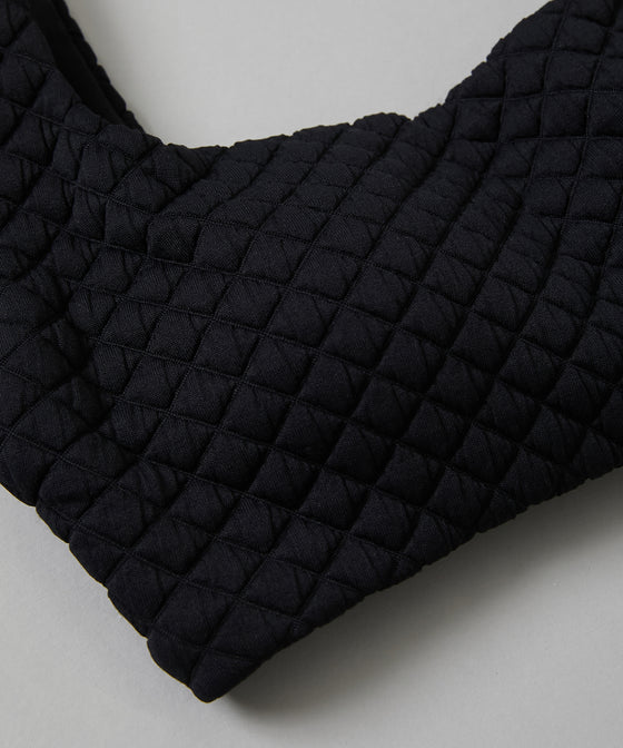 【GUACAMOLE】QUILT HEART TANK TOP / BLACK