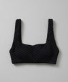 【GUACAMOLE】QUILT HEART TANK TOP / BLACK