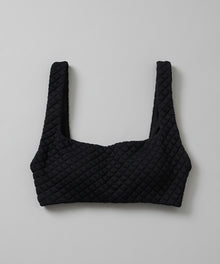  【GUACAMOLE】QUILT HEART TANK TOP / BLACK