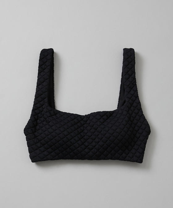 【GUACAMOLE】QUILT HEART TANK TOP / BLACK