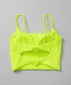 【GUACAMOLE】QUILT HEART CAMI TOP / YELLOW