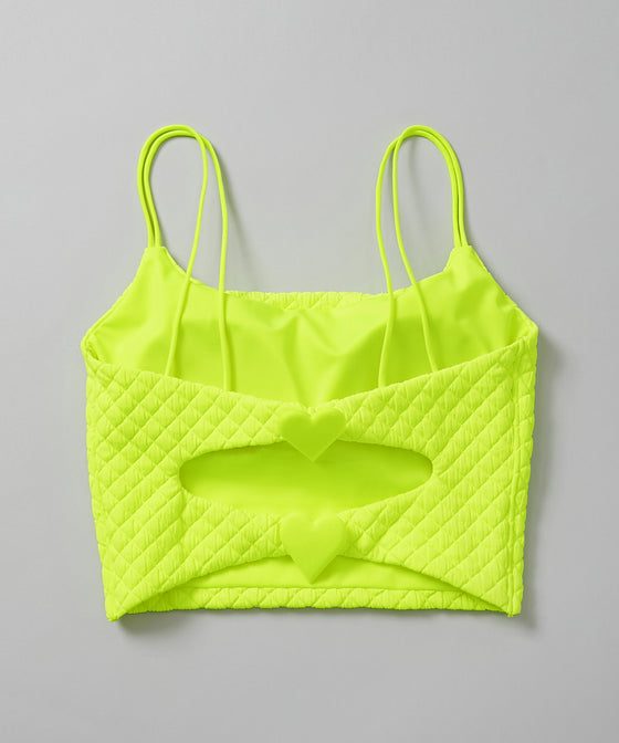 【GUACAMOLE】QUILT HEART CAMI TOP / YELLOW