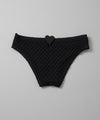 【GUACAMOLE】QUILT HEART LOW RISE BOTTOM / BLACK