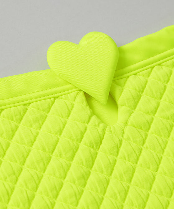 【GUACAMOLE】QUILT HEART LOW RISE BOTTOM / YELLOW