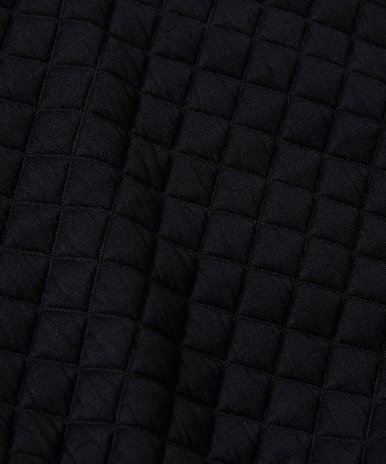 【GUACAMOLE】QUILT HEART TWO HOLES BOTTOM / BLACK