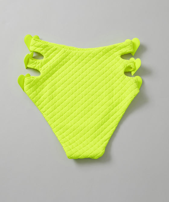 【GUACAMOLE】QUILT HEART TWO HOLES BOTTOM / YELLOW