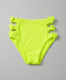  【GUACAMOLE】QUILT HEART TWO HOLES BOTTOM / YELLOW