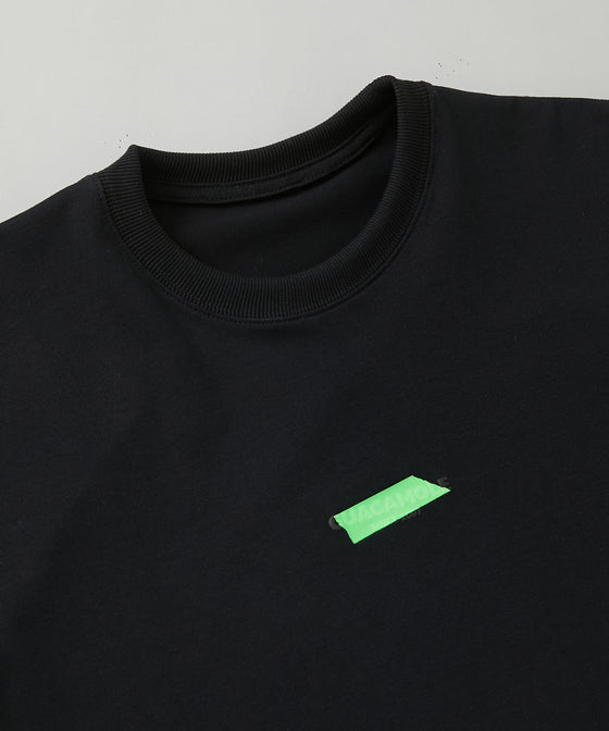 【GUACAMOLE】CENTERED LOGO TEE / BLACK