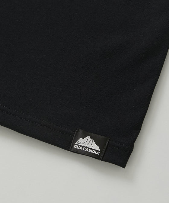 【GUACAMOLE】CENTERED LOGO TEE / BLACK