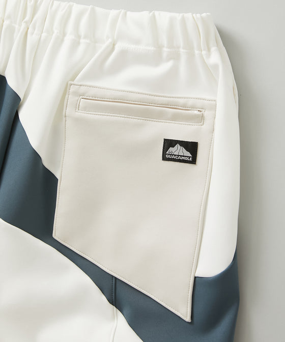 【GUACAMOLE】WAVY PANELING SHORTS / MIX