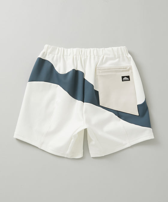 【GUACAMOLE】WAVY PANELING SHORTS / MIX
