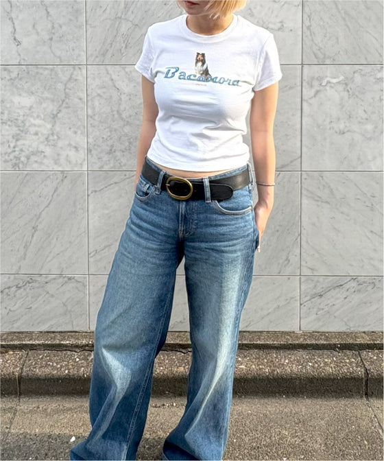 【BACANORA.】WALKING TWICE A DAY BABY TEE