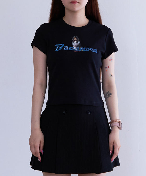 【BACANORA.】WALKING TWICE A DAY BABY TEE
