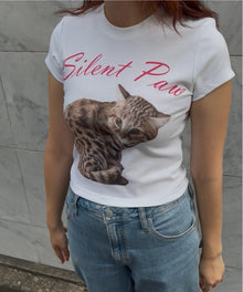  【BACANORA.】SILENT PAW BABY TEE