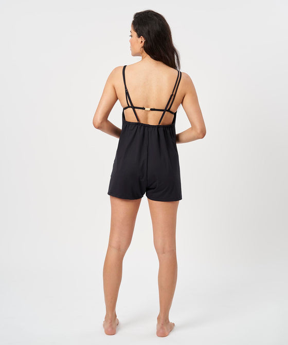 【GUACAMOLE】STRAPPY PLAYSUIT BLACK