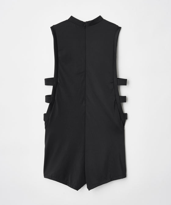【GUACAMOLE】BOTTLENECK ROMPER BLACK