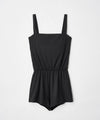 【GUACAMOLE】SQUARE NECK PLAYSUIT BLACK