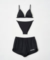 【GUACAMOLE】TRIANGLE BIKINI / LOGO SHORTS / BLACK