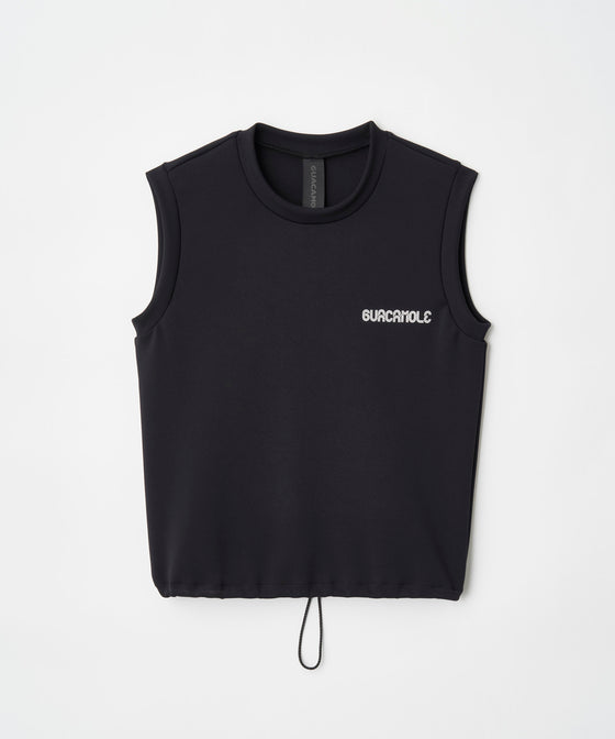 【GUACAMOLE】FUNCTIONAL RASH SLEEVELESS TOP BLACK